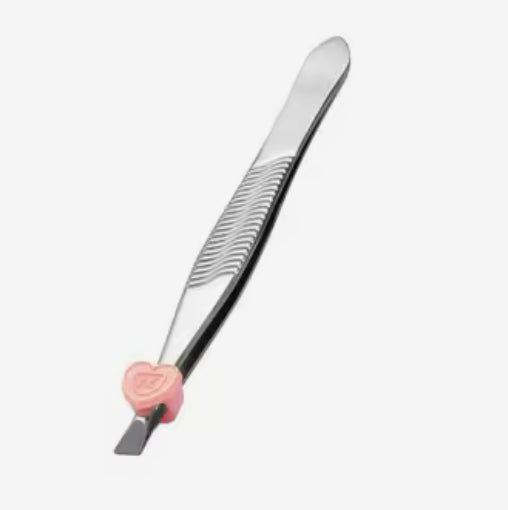 Eyebrows Tweezers Slant Tip & Plucker for Upper Lip, Eyebrows & Blackhead