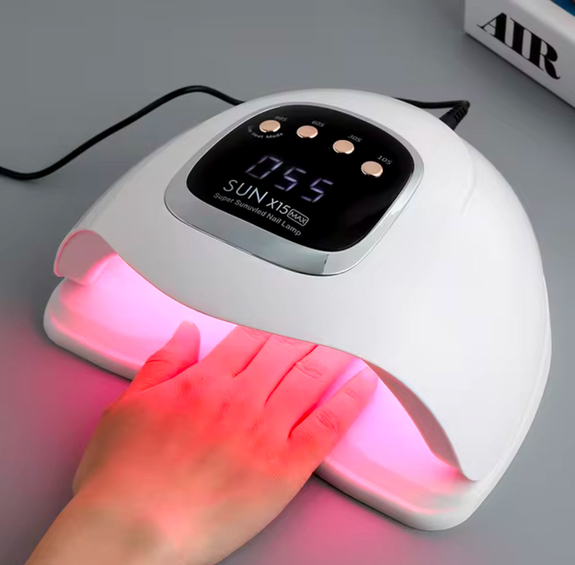 SUN X12MAX UV LED Nail Lamp for Nails Gel Polish Professional Pink Light