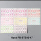 Color Gradient French Tip Nail Stickers – Self-Adhesive Manicure Decals