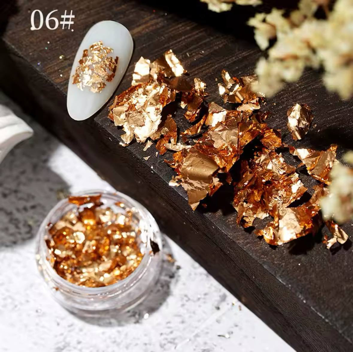 Gold Foil for Nail Designs