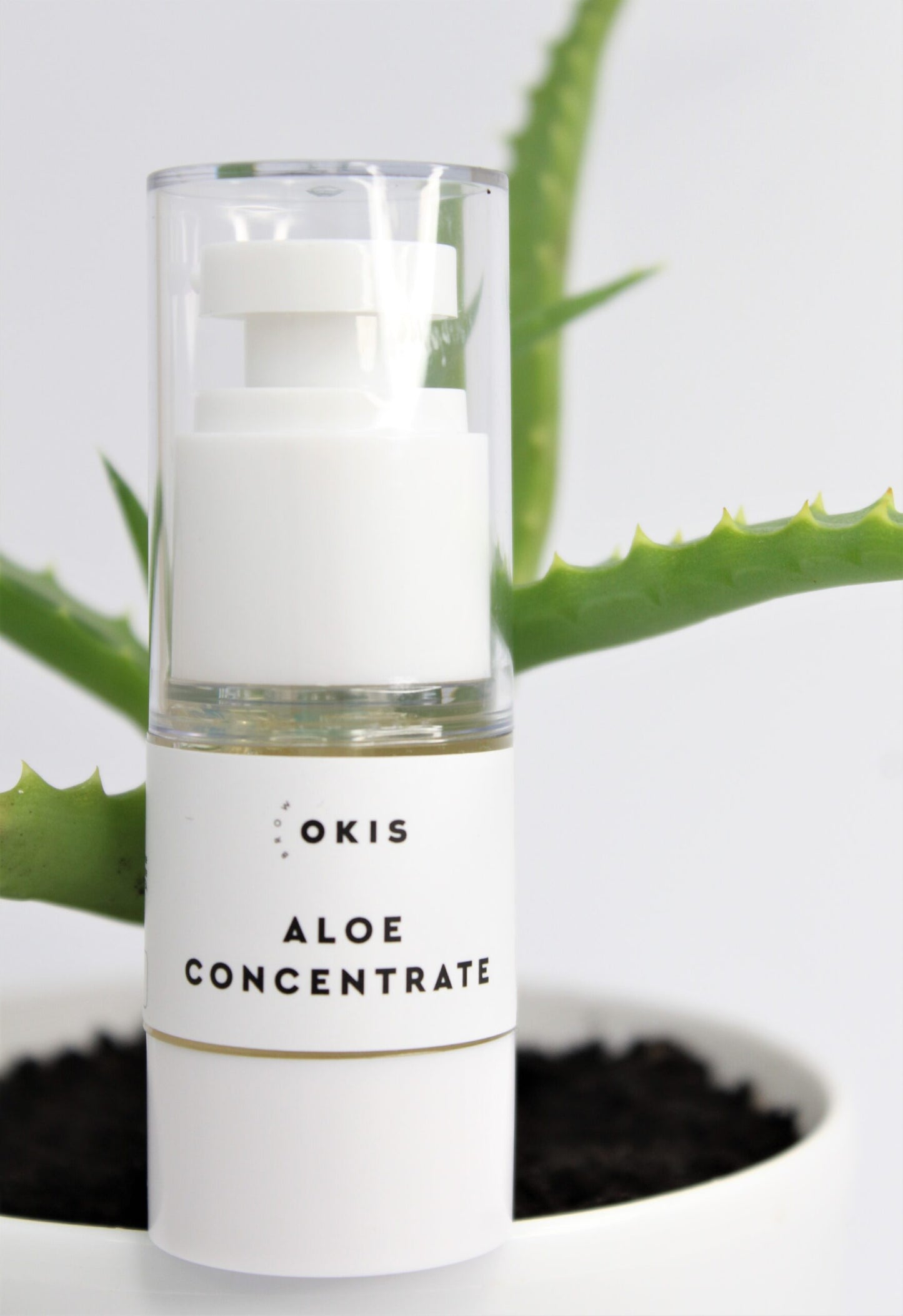 Okis Brow Aloe concentrate for deep moisturizing of eyebrows and eyelashes, 15 ml
