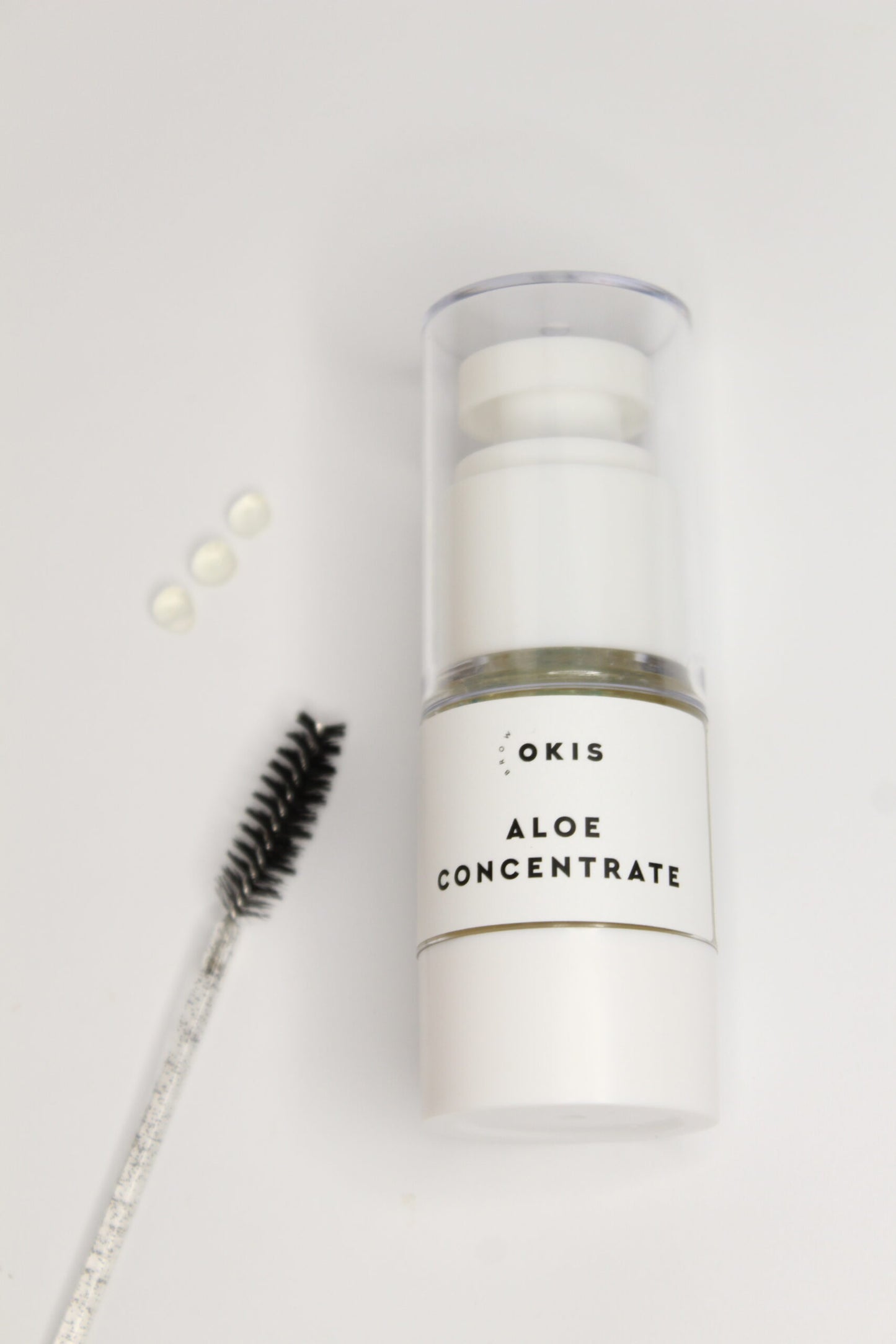 Okis Brow Aloe concentrate for deep moisturizing of eyebrows and eyelashes, 15 ml
