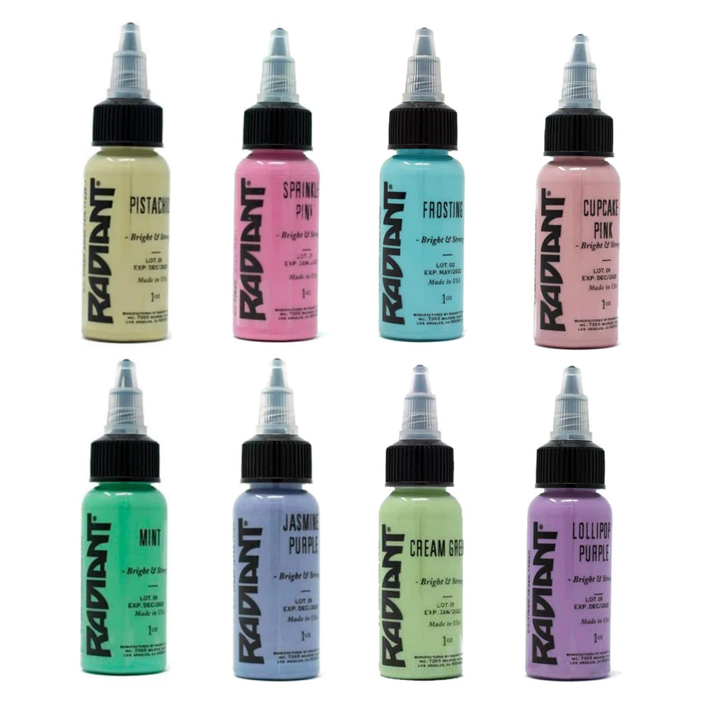 Radiant Pastel Color Set Tattoo Ink