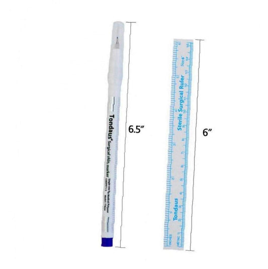 Professional Medical Tip Skin Marker Blue for Permanent Makeup, Tattoo & Cosmetic Use