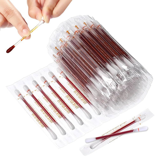 50 Disposable Iodophor Swabs Outdoor Supplies Medical Iodine Individually Packaged Iodine Swabs For Tattoo & PMU