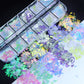 Rainbow nail design, broken glass, design (A32)