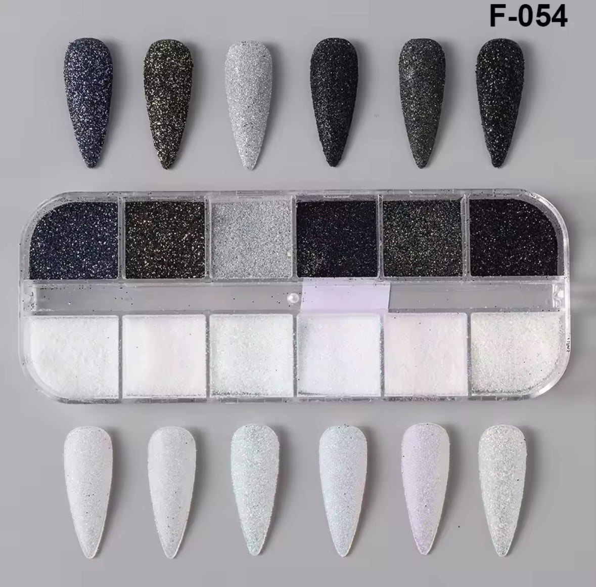 Glitter Nail Designe F-054