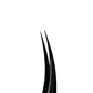 Tweezers for eyelash extensions VILMY (straight with a bend) V-13b Black