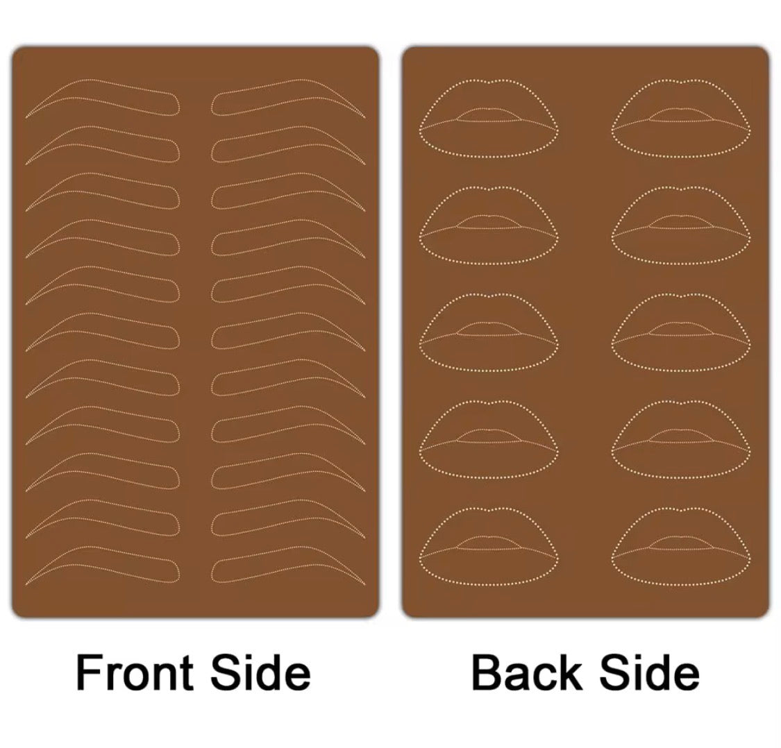 Double-sided Thickened Tattoo Silicone Practice Skin