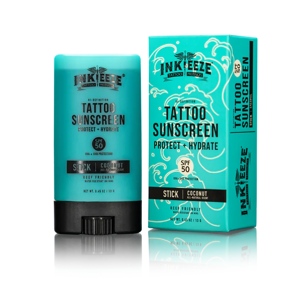 Inkeeze Hi-Definition Tattoo Sunscreen Stick SPF50, 0,5 oz