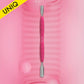 STALEKS Manicure pusher Gummy with silicone handle UNIQ 10 TYPE 1 (rounded wide and rounded narrow pusher) (PQ-10/1)