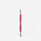 STALEKS Manicure pusher Gummy with silicone handle UNIQ 10 TYPE 3 (rounded narrow pusher and cleaner) (PQ-10/3)