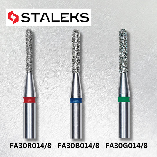 NEW Staleks Bits Diamond Rounded “Cylinder” 1.4 mm