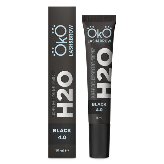 OkO Dye for eyebrow and eyelash H20 Liquid Hybrid Tint Black 4.0, 15 ml