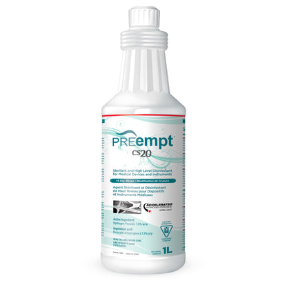 PREempt  CS20 Sterilant and High-Level Disinfectant for Devices and Instruments For Tattoo Nails Permanent Makeup