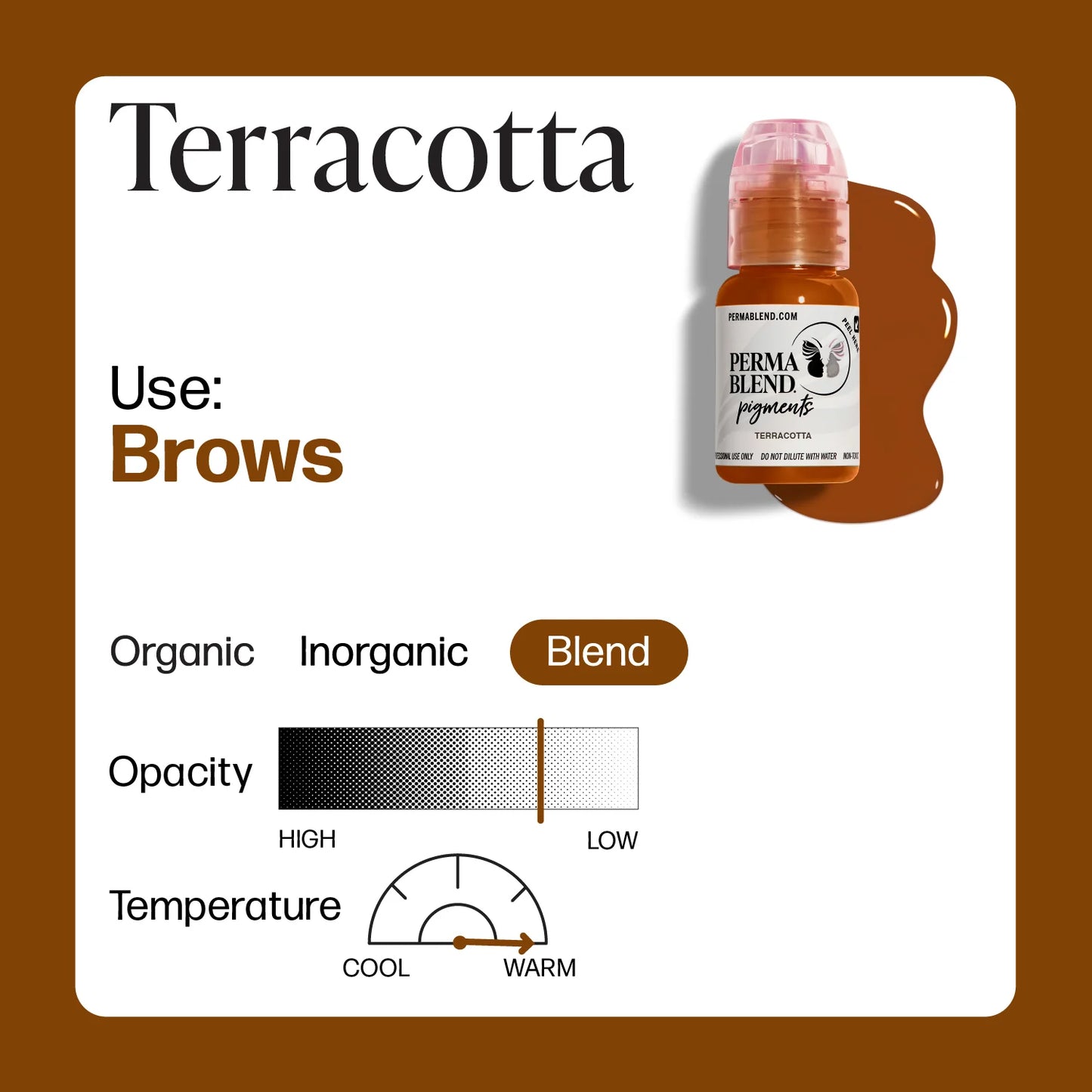 TERRACOTTA - Perma Blend Pigment - 1/2oz Bottle