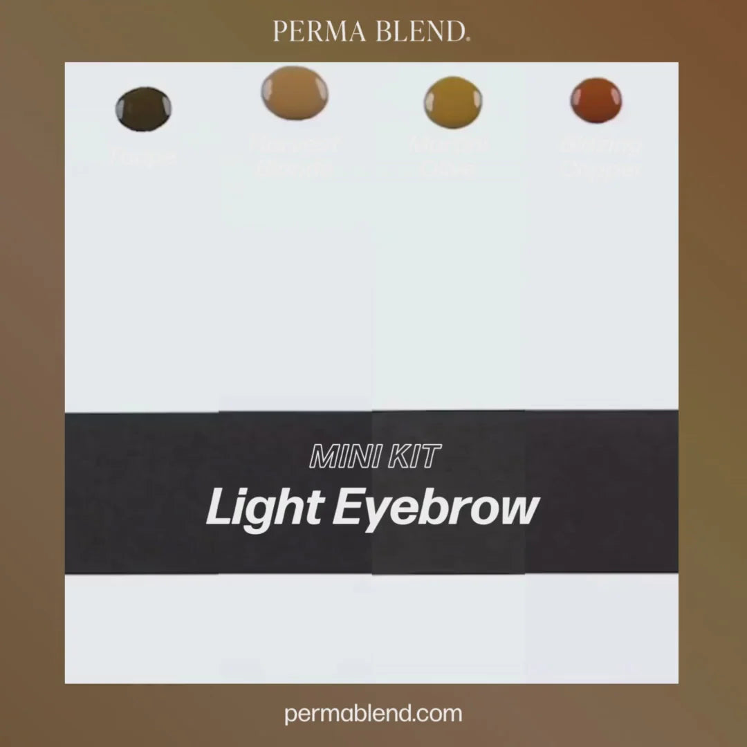 Perma Blend Light Eyebrow Pigments Mini Set – 4 1/2oz Bottles