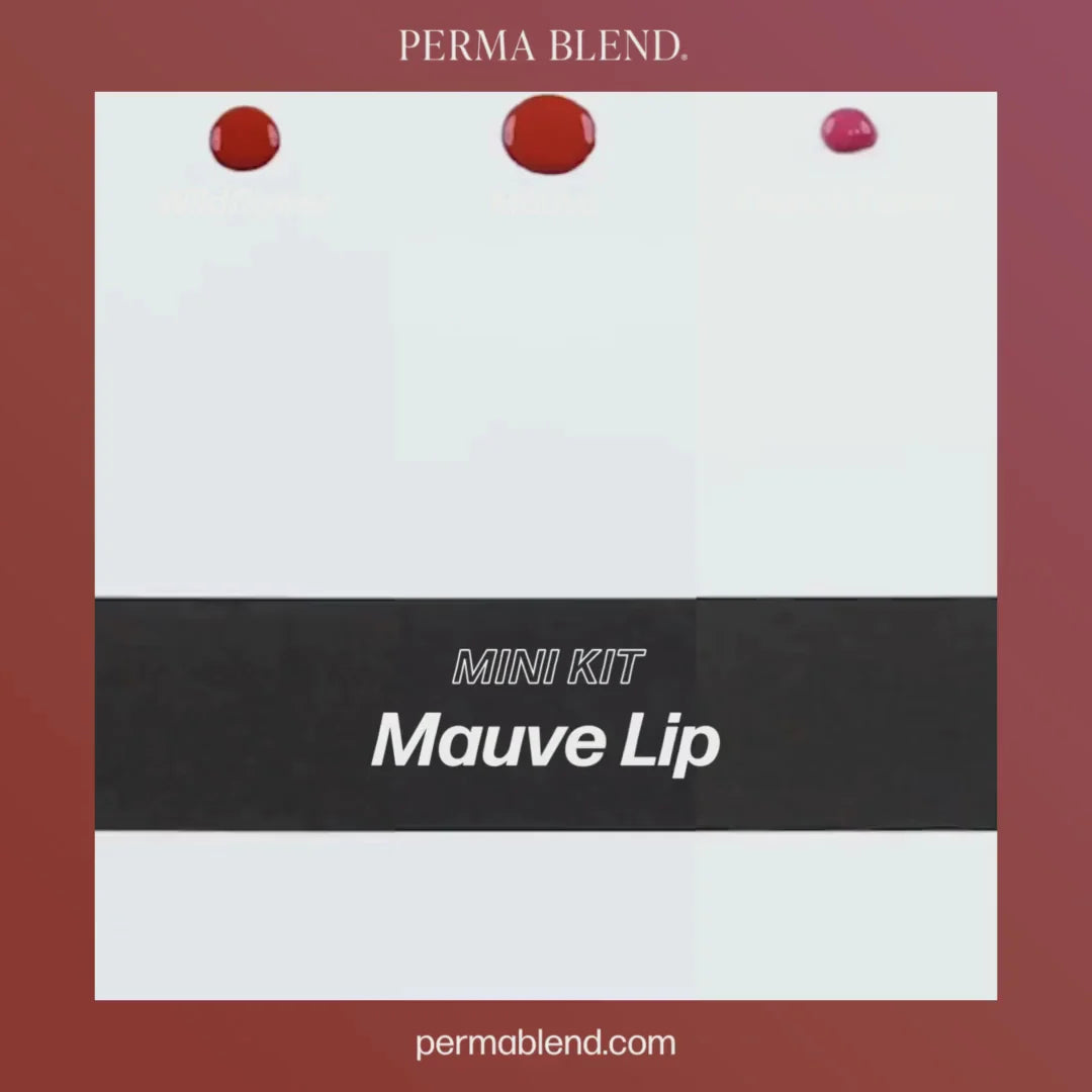 Perma Blend Mauve Lip Pigments Mini Set – 3 1/2oz Bottles