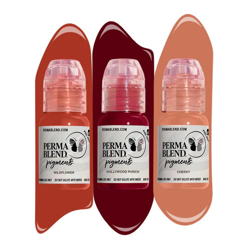 Perma Blend Va-Va-Voom Loop Lip Pigmants Trio — 1/2oz