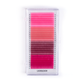SCULPTOR Color eyelashes for extensions LASH&CASH VIBES PINK, mix 28 lines, 0.07