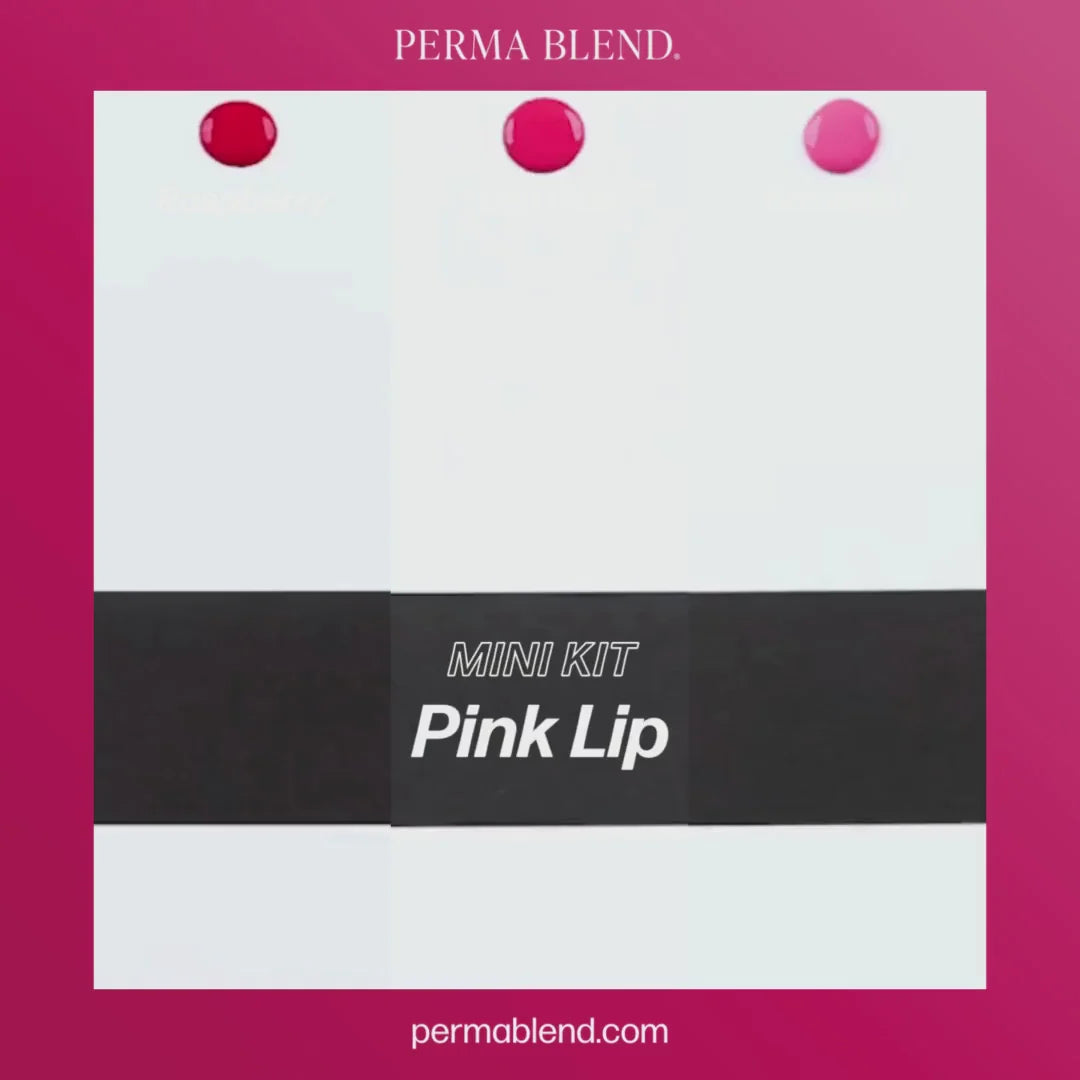 Perma Blend Pink Lip Pigments Mini Set – 3 1/2oz Bottles