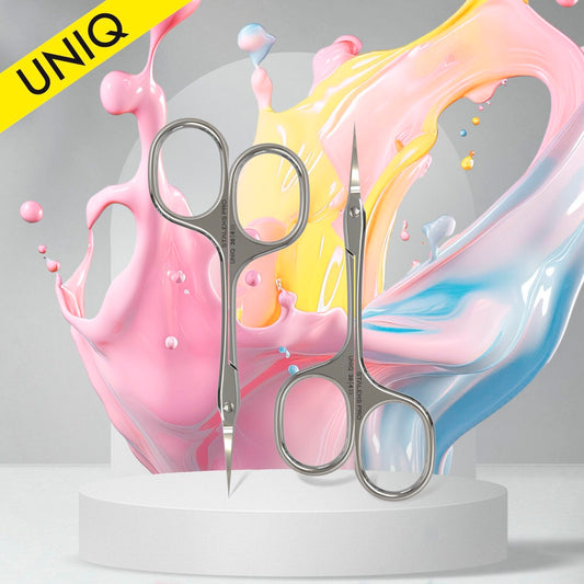 Professional cuticle scissors Asymmetric UNIQ 30 TYPE 4 (SQ-30/4)