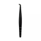 Tweezers for eyelash extensions VILMY (boot) S-70 Black