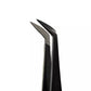 Tweezers for eyelash extensions VILMY (boot) S-70 Black