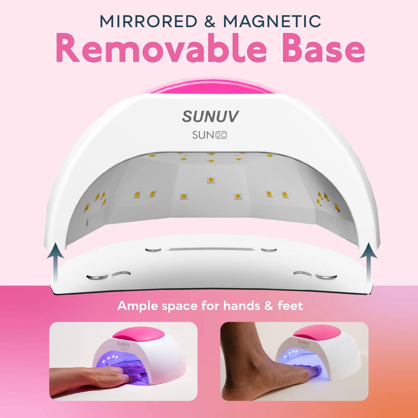 SUNUV UV LED Nail Lamp SUN 2C, pink (Original)