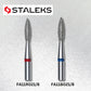 Staleks Bits Diamond Pointed “Flame” 2.1 mm / working part 8 mm