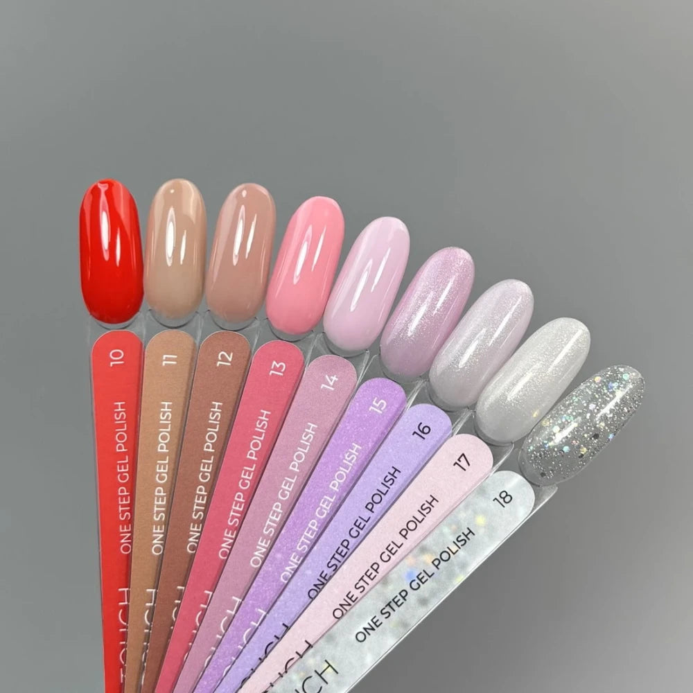 TOUCH Gel Polish One Step 16 for pedicure 3in1, 9 ml