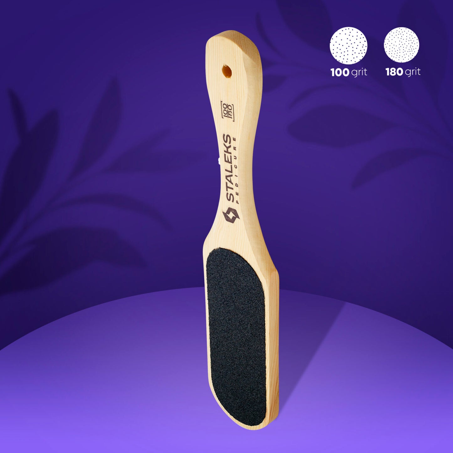 STALEKS Wooden foot file BEAUTY & CARE 10 TYPE 1 100/180 grit (ABC 10/1)
