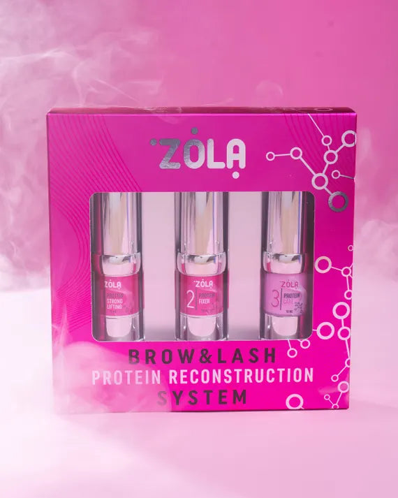 ZOLA BROW & LASH PROTEIN RECONSTRUCTION SYSTEM Set 1,2,3 to 10ml
