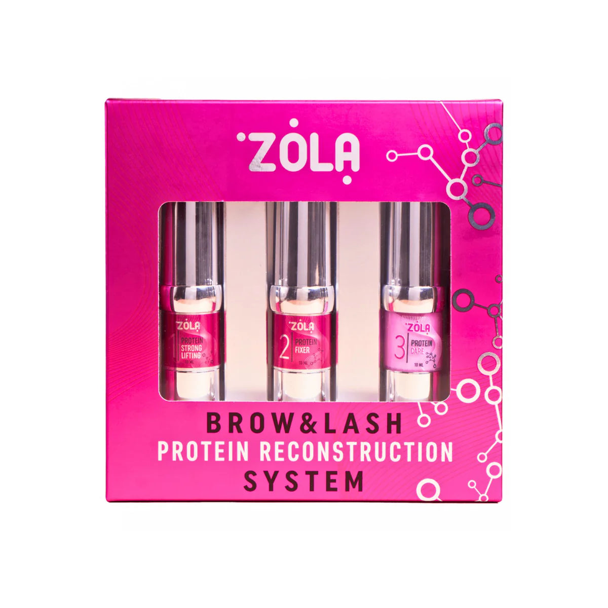 ZOLA BROW & LASH PROTEIN RECONSTRUCTION SYSTEM Set 1,2,3 to 10ml