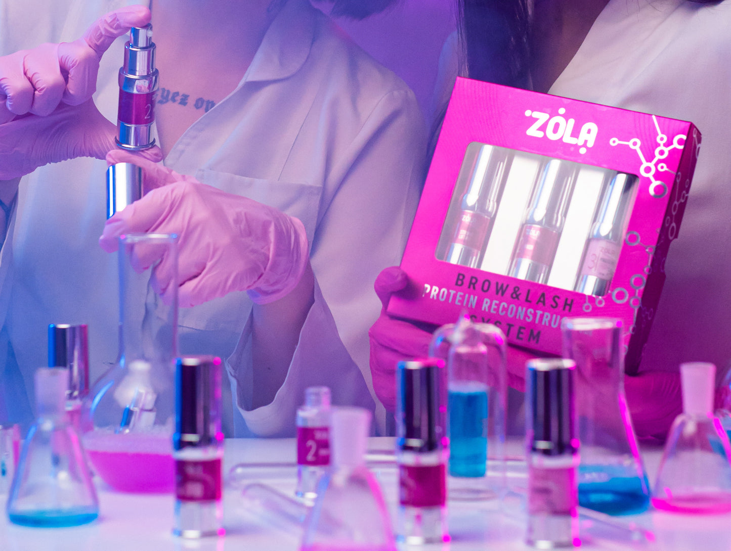 ZOLA BROW & LASH PROTEIN RECONSTRUCTION SYSTEM Set 1,2,3 to 10ml