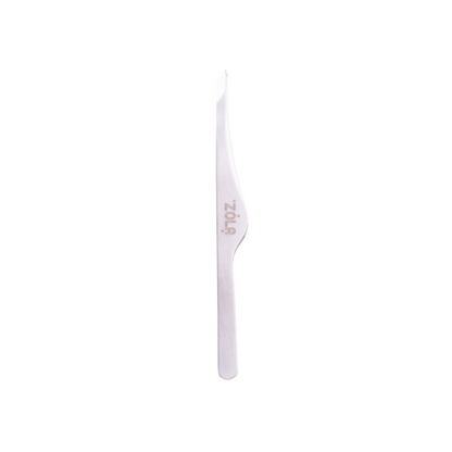 ZOLA Professional Beveled Tweezers for Eyebrows (Black, Pink, Light Pink, Silver, Rainbow)