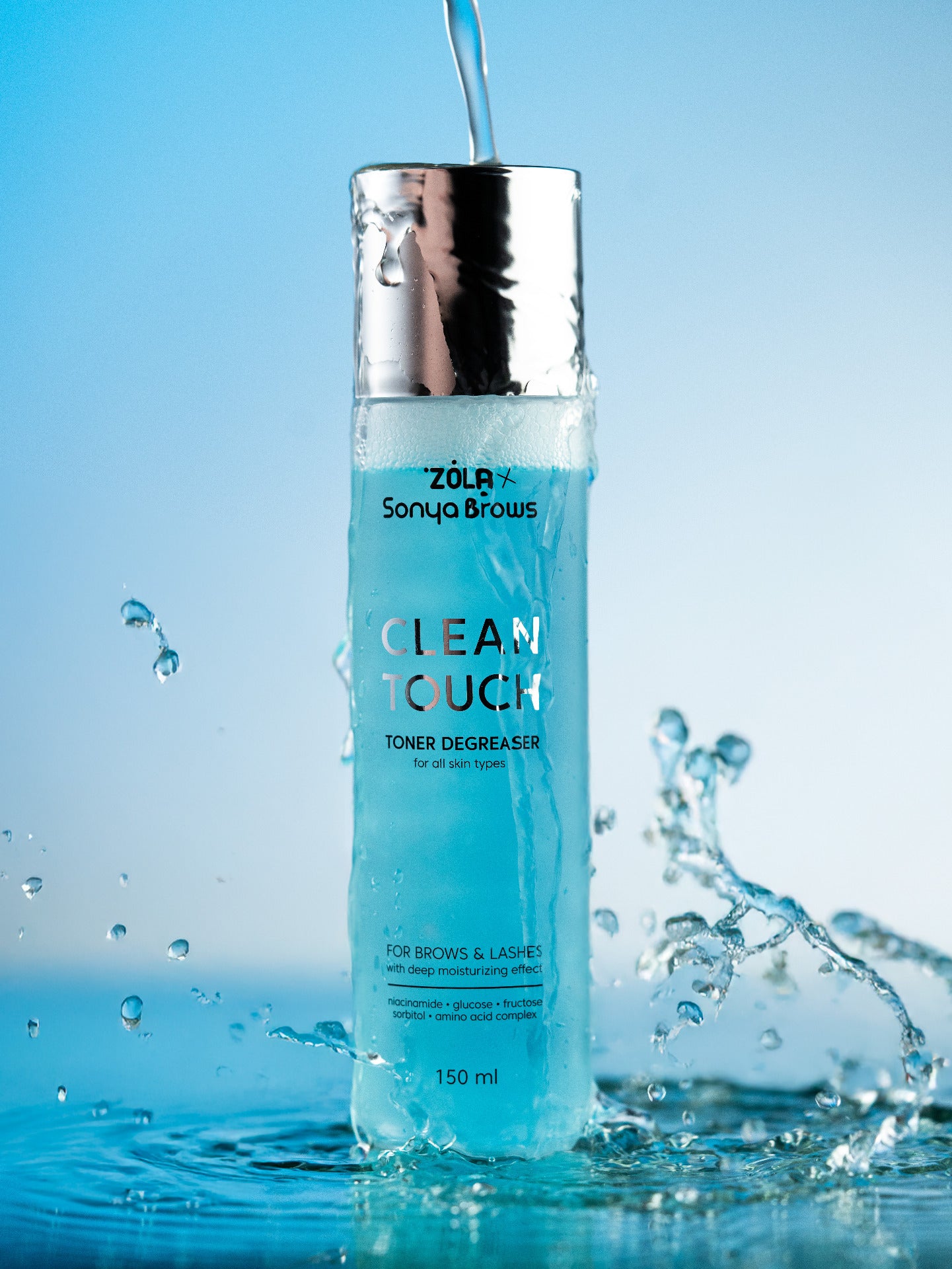 ZOLA x Sonya Brows Clean Touch Eyebrow and Eyelash Toner & Degreaser