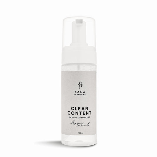SAGA Professional Nail Cleanser Foam Clean Content, 150 ml