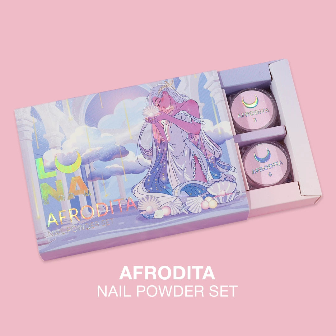 LUNAmoon Nail Chrome Powders Afrodita, 6 pcs
