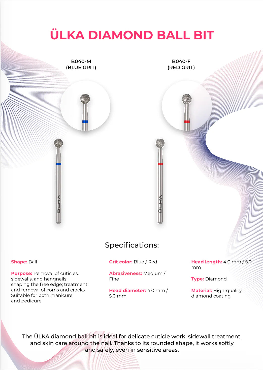 ÜLKA Diamond Bit Ball 5 mm
