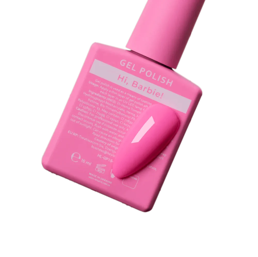 HEYLOVE Gel Polish Hi Barbie!, 15ml (TPO Free)