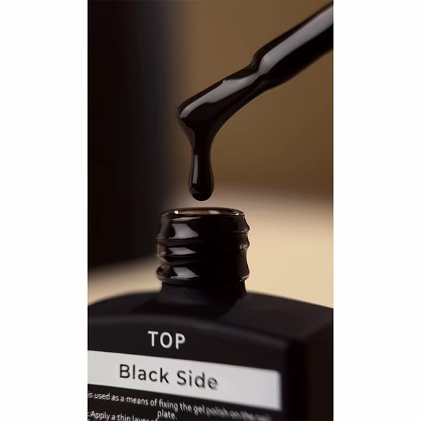 HEYLOVE Top Black Side No-Wipe Top Coat, 15 ml