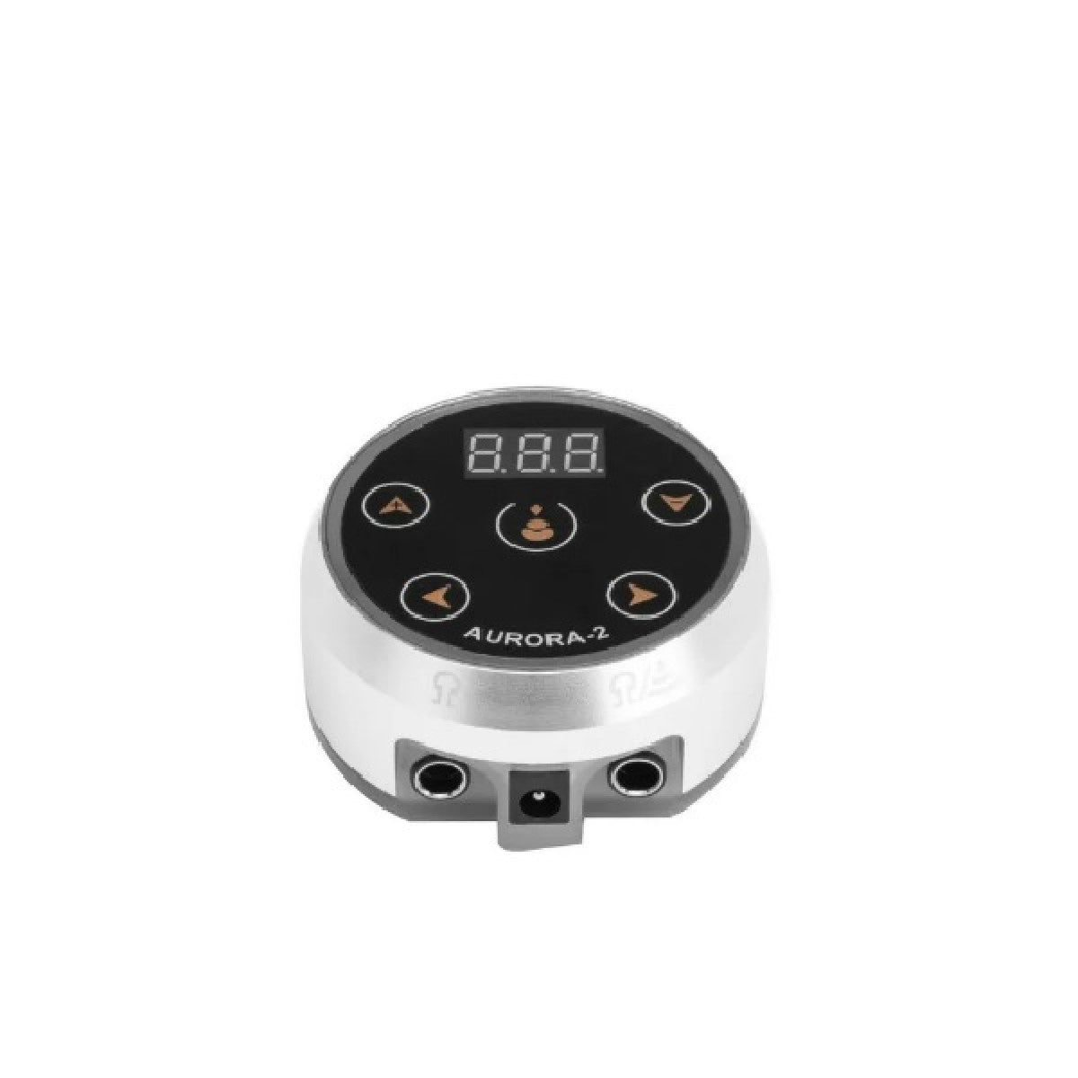 Tattoo Power Supply - Aurora II Power Supply 2nd Gen Colorful Voltage Fits All Tattoo Machine (Silver)