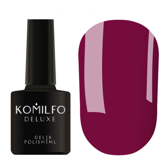 Gel Polish Komilfo Deluxe Series D092 (dark fuchsia, enamel), 8 ml