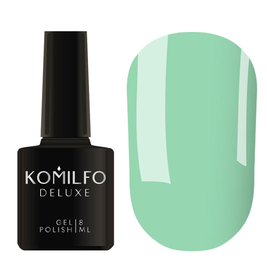 Gel Polish Komilfo Deluxe Series D148 (saturated aquamarine, enamel), 8 ml