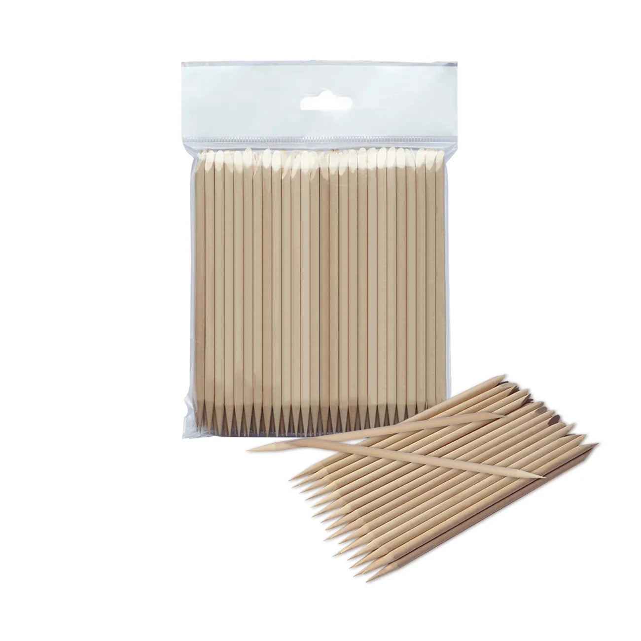 STALEKS PRO Orange stick for manicure, wooden (100 pcs)
