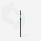 STALEKS Diamond nail drill bit DUO cone red-blue EXPERT head diameter 2,5 mm / working part 8 mm (FA70RB025/8)
