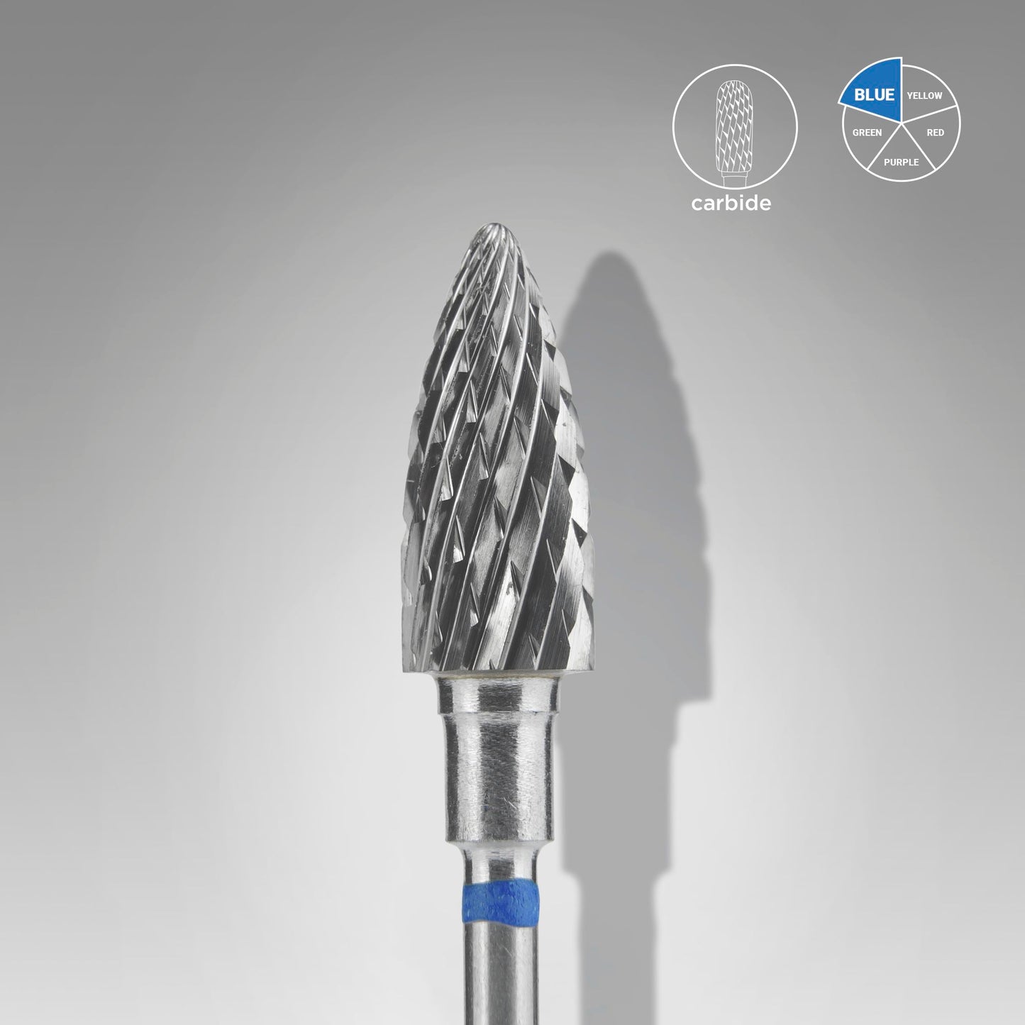 STALEKS Carbide nail drill bit pine cone EXPERT head diameter 6 mm/working part 14 mm