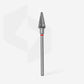 STALEKS Carbide nail drill bit cone red EXPERT head diameter 6 mm / working part 14 mm (FT71R060/14)