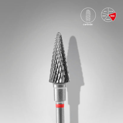 STALEKS Carbide nail drill bit cone EXPERT head diameter 6mm/working part 14mm